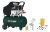 Compresor 2.5hp 25l Ca2525 + Pistola Gravedad + Acces 12pz Color Verde Oscuro