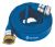 Manguera Agua Plana Bombeo 3 7.5m P/riego Conex Machohembra Color Azul Marino