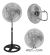 Ventilador 3 En 1 Aspas De Metal High Power Vp-1855