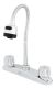 Mezcladora P/fregadero Cuello Flexible Cromado Mf-1033 Color Plateado