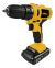 Taladro Percutor Atornillador Inalámbrico 1/2 Ion Litio 20v Color Amarillo