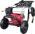 Hidrolavadora Alta Gasolina 6.5hp Mot Honda Gx200 Hg-3000hgx Color Rojo