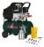 Compresor De Aire Eléctrico 2.5hp 25l+pistolap/pintar+12acc Color Verde Oscuro Fase Eléctrica Monofásica